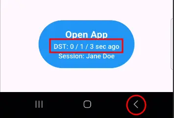Open App button
